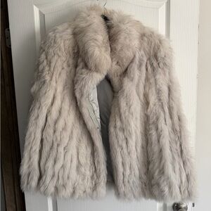 STUNNING Vintage Fox Fur Coat size L EUC!